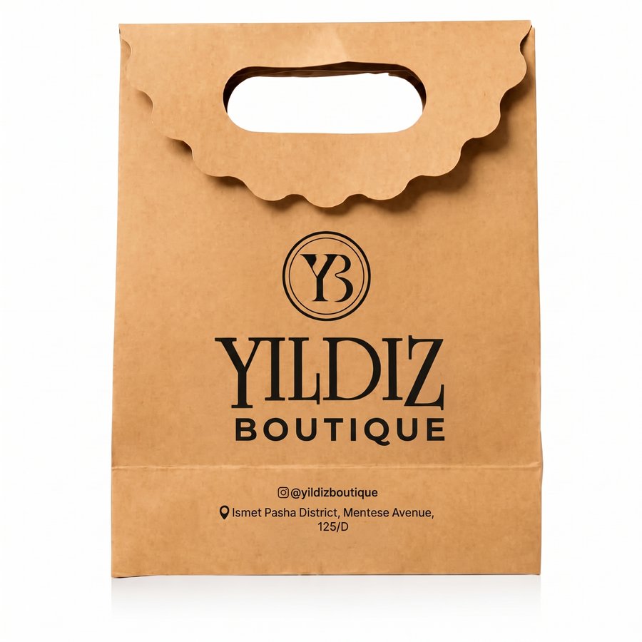 Boutique Kraft Shopping Bag, Printed